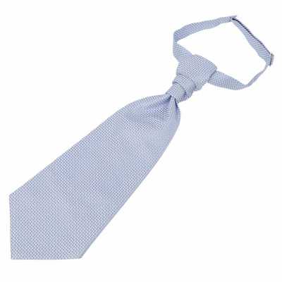 YT-27 Prodotto in Giappone Cravatta ascot jacquard (cravatta euro) motivo a quadri Sax Blue