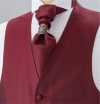 YT-302 Cravatta Ascot Di Seta Domestica (Cravatta Cravatta Europa) Modello Piccolo Rosso Vino