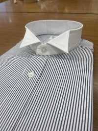 クレリックシャツ Camicia Formale A Righe Clericali Con Colletto Ad Ala[Accessori Formali] Yamamoto(EXCY) Sottofoto