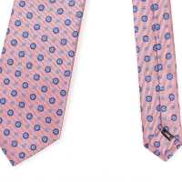 HVN-36 VANNERS Cravatta Usata In Tessuto Fantasia Piccola Rosa[Accessori Formali] Yamamoto(EXCY) Sottofoto
