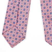 HVN-36 VANNERS Cravatta Usata In Tessuto Fantasia Piccola Rosa[Accessori Formali] Yamamoto(EXCY) Sottofoto