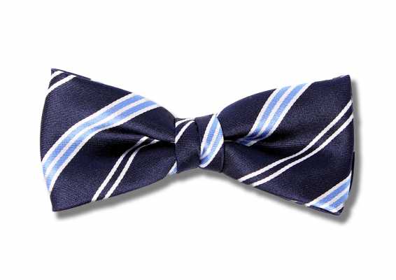 VBF-46 Papillon realizzato con tessuto VANNERS, blu navy