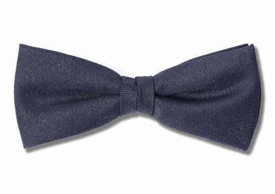 PBF-3 Cravatta a farfalla blu navy scuro in tessuto Pentagono