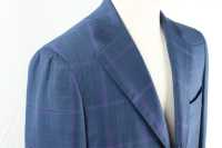 GXPSS1 Abito Singolo A Quadri Blu Con Tessuto DORMEUIL[Prodotti Di Abbigliamento] Yamamoto(EXCY) Sottofoto