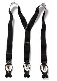 AT-BLACK-XL Bretelle Albert Thurston Senza Motivo Nero A 2 Vie Tipo Taglia XL[Accessori Formali] ALBERT THURSTON Sottofoto