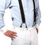 AT-BLACK-XL Bretelle Albert Thurston Senza Motivo Nero A 2 Vie Tipo Taglia XL[Accessori Formali] ALBERT THURSTON Sottofoto