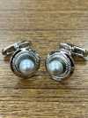 3002 Gemelli In Argento Con Perla Nera