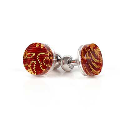 ACU-1 Gemelli rivestiti Nishijin-ori Arabesco con fenice Rosso
