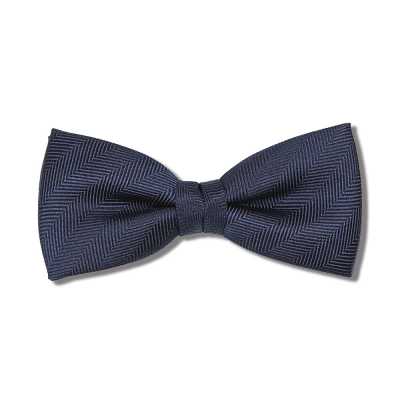 VBF-48 VANNERS Papillon in seta spigato blu navy