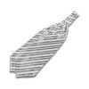 VAS-52 VANNERS Cravatta Ascot In Seta Righe Argento