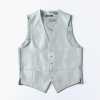 VANNERS-V-47 VANNERS Gilet Formale Spigato Argento