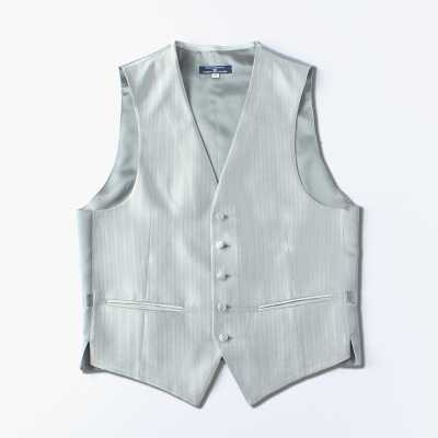 VANNERS-V-47 VANNERS Gilet formale spigato argento