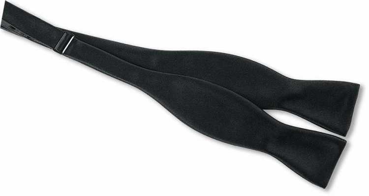 MT-101 Papillon premium annodato a mano in grosgrain di seta autentica nero