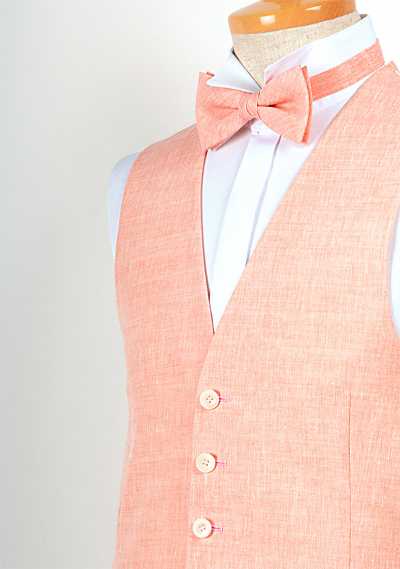 LV-5 Prodotto in Giappone Gilet in lino rosa