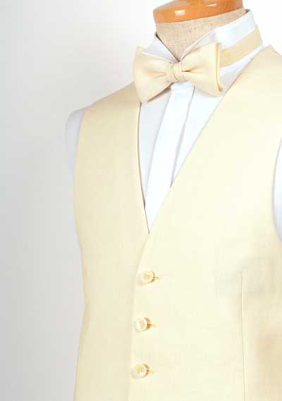 LV-4 Gilet in lino Made in Japan bianco sporco