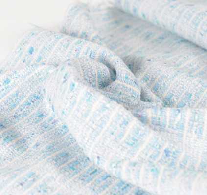 Z7565 LINTON Linton Tweed British Textile Saxe X Bianco[Tessile] LINTON Sottofoto