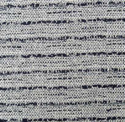 Z30040 LINTON Linton Tweed, tessuto prodotto in Inghilterra, blu navy × bianco × filo Lurex blu