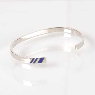 BR-4 Bracciale prodotto in Giappone, sodalite blu navy regimental