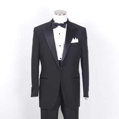 EFW-TUX Abito smoking per abbigliamento formale da sera realizzato con tessuto italiano Cerruti