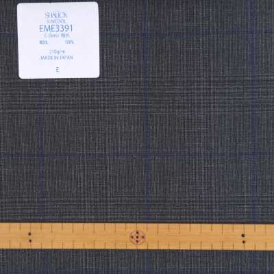 EME3391 Abbigliamento Estivo Giapponese Sharick Series Juncourt Glen Check Grey X Blue Pane[Tessile] Miyuki Keori (Miyuki) Sottofoto