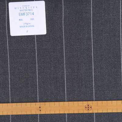 EMF3714 Collezione Di Capolavori Savile Row Yarn Count Series Wide Striped Grey[Tessile] Miyuki Keori (Miyuki) Sottofoto