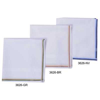 3626 GRAZIINA Fazzoletto con motivo a cornice a tre colori