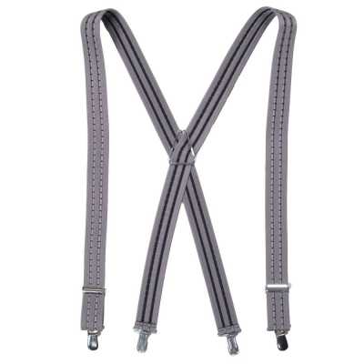SR-2006 Bretelle X-Back a 4 clip prodotte in Giappone grigie
