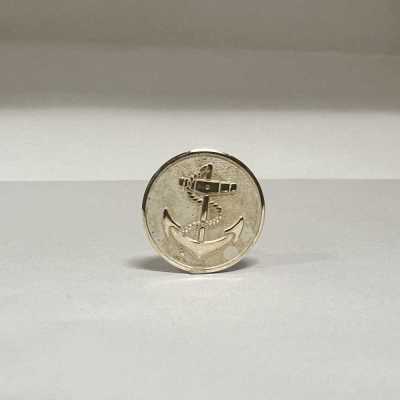 UK22 Firmin&Sons Bottone metallico per completi e giacche, argento