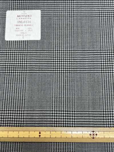 3ML0134 MIYUKI Collezione Standard ETERNALS (Eternals) Glen Check grigio medio