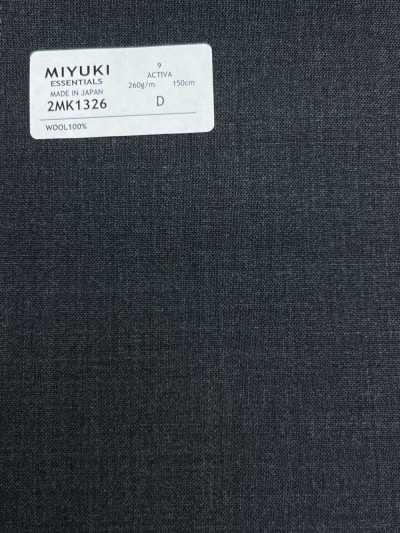 2MK1326 26SS Miyuki Tessuto MIYUKI Essentials ESSENTIALS ACTIVA Grigio antracite Tinta unita