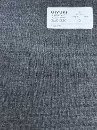 2MK1330 26SS MIYUKI Tessuti ESSENTIALS ACTIVA Grigio medio tinta unita