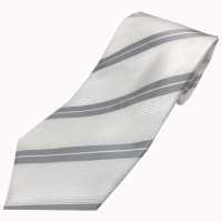 NE-404 Cravatta A Righe Bianche Intrecciate Nishijin[Accessori Formali] Yamamoto(EXCY) Sottofoto