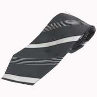 NE-405 Cravatta A Righe Nere Intrecciate Nishijin[Accessori Formali] Yamamoto(EXCY) Sottofoto