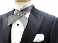 CT-508 Etichetta Scialle Cravatta Incrociata Grigio Seta[Accessori Formali] Yamamoto(EXCY) Sottofoto
