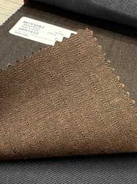 2MN1632 25AW SOLARO Twill Marrone[Tessile] Lanificio Miyuki Sottofoto
