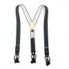 SR-GREY SR-GREY Bretelle EXCY Grigio tinta unita 2-in-1 35 mm elastico