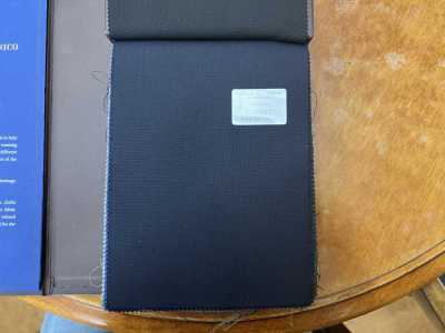 CNB3002 CANONICO Standard Super120's blu navy scuro tinta unita