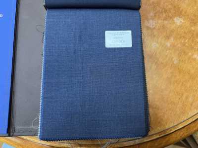 CNB3004 CANONICO Standard Super120's blu grigio tinta unita