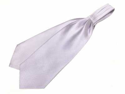 AS-803 Cravatta ascot in seta lavanda prodotta in Giappone