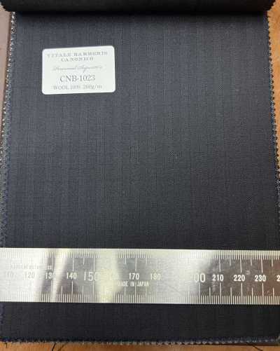 CNB1023 CANONICO Standard Super110's PERENNIAL blu navy scuro a righe tono su tono