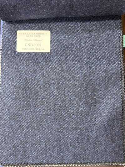 CNB2005 CANONICO Flanella di lana standard Blu tinta unita