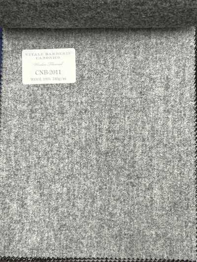 CNB2011 CANONICO (Canonico) Flanella di lana standard, grigio chiaro, tinta unita