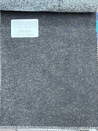 CNB2013 CANONICO (Canonico) Flanella di lana standard, marrone scuro, tinta unita