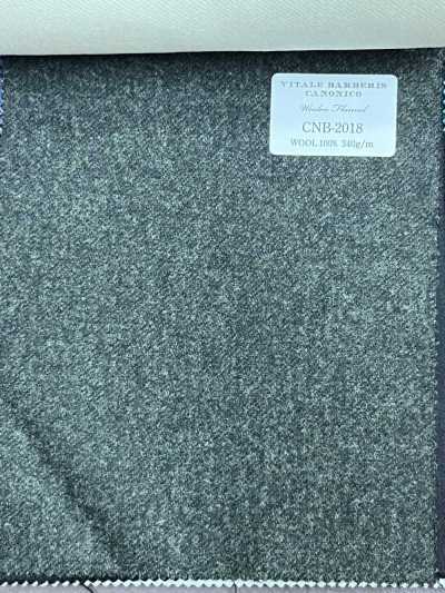 CNB2018 CANONICO Flanella di lana standard tinta unita grigio scuro