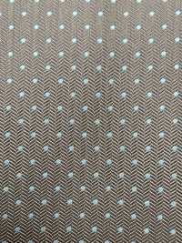AI-13 Seta Jacquard Fantasia Pois Marrone [outlet][Tessile] Yamamoto(EXCY) Sottofoto
