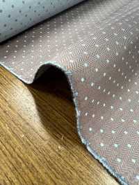 AI-13 Seta Jacquard Fantasia Pois Marrone [outlet][Tessile] Yamamoto(EXCY) Sottofoto