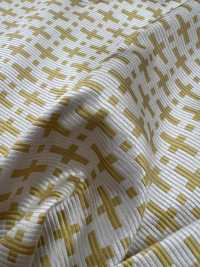 AI-15 Seta Jacquard Motivo Geometrico Bianco Sporco [outlet][Tessile] Yamamoto(EXCY) Sottofoto