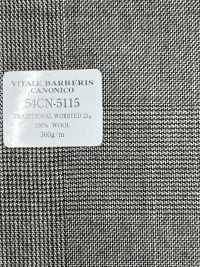 54CN5115 CANONICO TRADITIONAL WORSTED 21μ Glen Check Grigio[Tessile] CANONICO Sottofoto