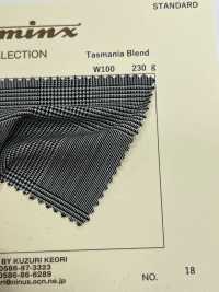 21961 Tasmania Blend Wool DOMINX Collezione Standard Lana Di Alta Qualità Glen Check[Tessile] Lana Di Katsuragi (DOMINX) Sottofoto