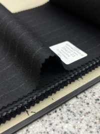 29415 TRADIZIONALE Tessuto Per Abito Multimateriale Nero Chalk Stripe[Tessile] Società Per Azioni Kunishima Co., Ltd. Sottofoto